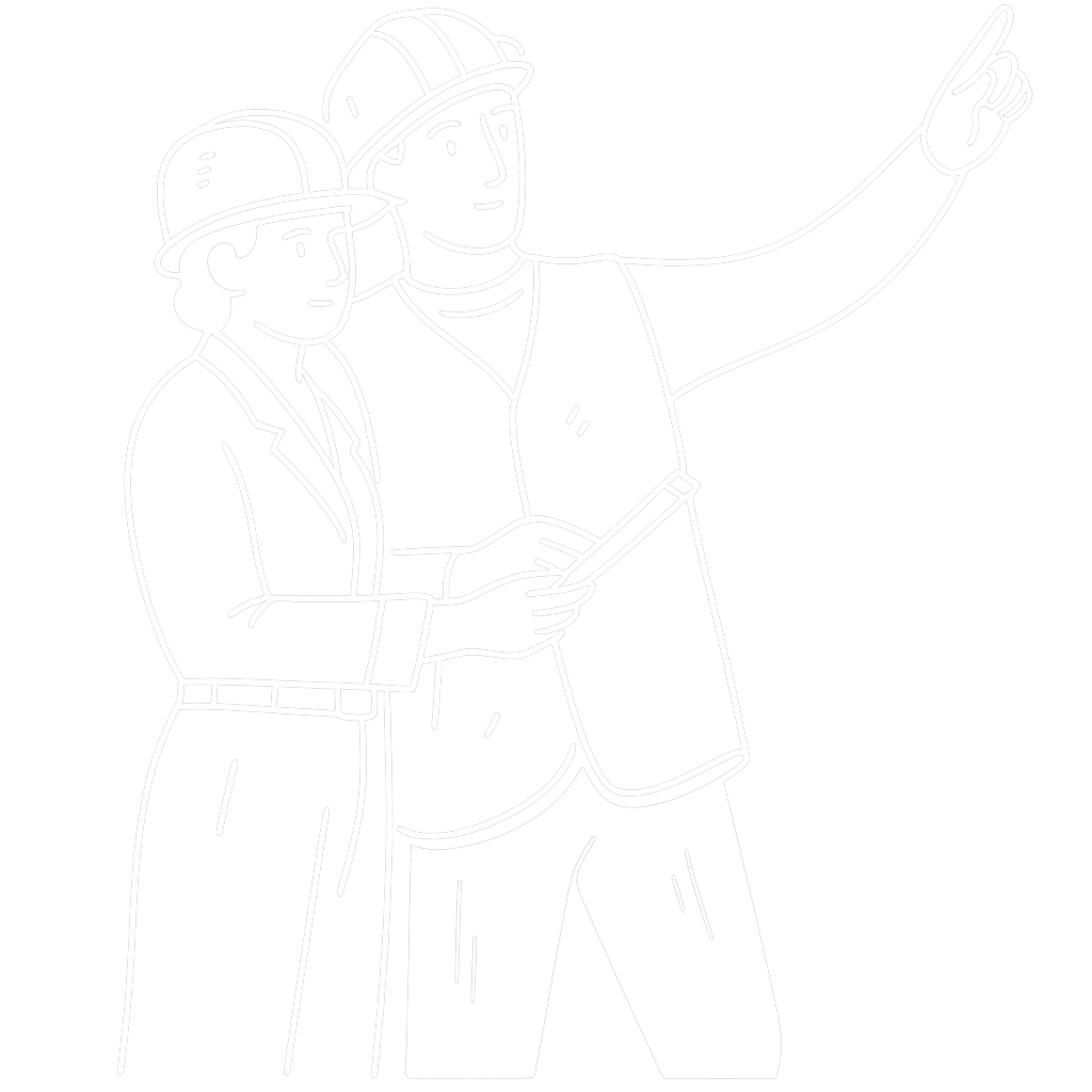 Engenheiros apertando as mãos